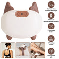 Cordless heated neck and shoulder massager